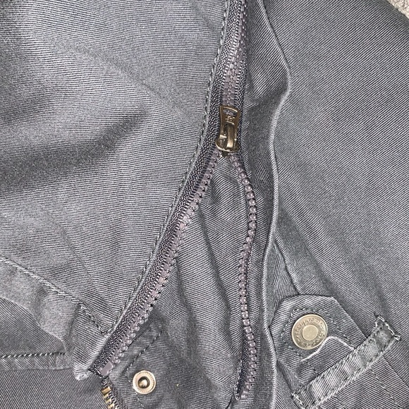 Aeropostale black utility jacket with faux leather sleeves, size large - Picture 4 of 5